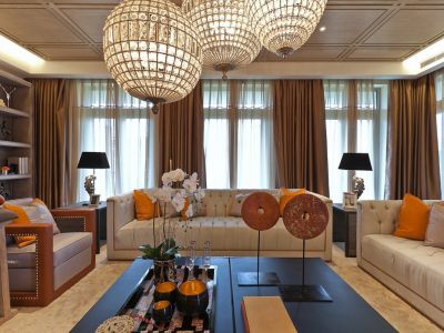 时代美宸四居室132平方现代风格装修案例