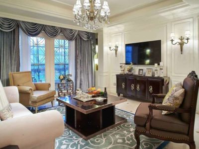 凯茵又一城三居室133平方欧式风格装修案例