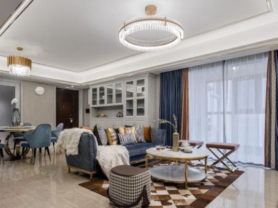 永怡聚豪园三居室124平方现代风格装修案例