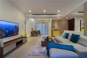 [青岛尚筑装饰]130㎡现代禅意风设计，整体简单轻松舒适！