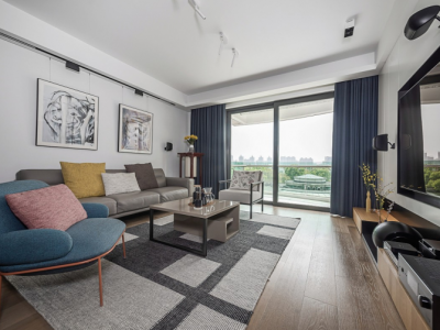 幸福城现代风格139平米装修案例