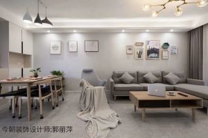 [西安今朝装饰]金泰新理城130平三居室现代简约风格，简单清新干净的设计
