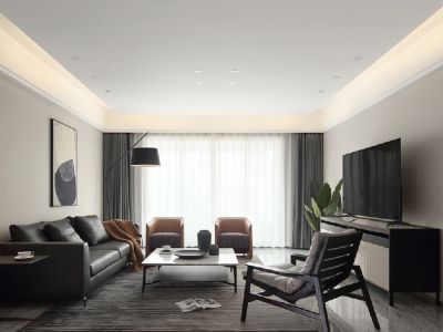 东方之门现代风格四居室装修案例