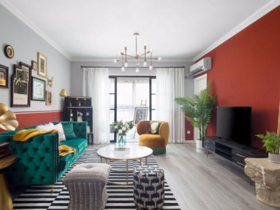 外滩1号珑庭北欧风格80平米二居室装修效果图案例