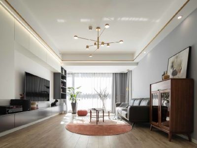 凯景幸福里现代风格160平米三居室装修效果图案例