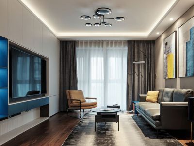 盛天华府120平三居室现代简约装修案例