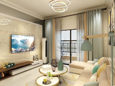 九洲·跃进路16号简约风格二居装修案例