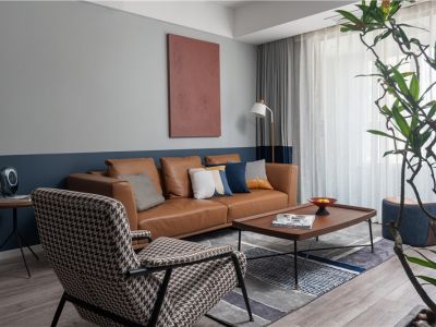 万科城现代风格133平米装修案例