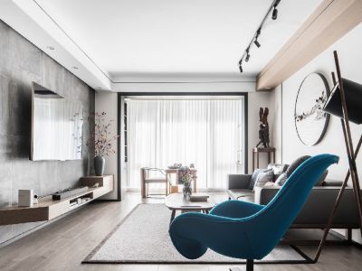 融创恒尊君庭云邸北欧客厅139平米装修案例