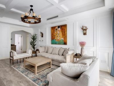 御景湾香梅街区150平米三居美式风格