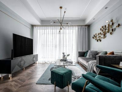 北华家园三居室125平方现代风格装修案例