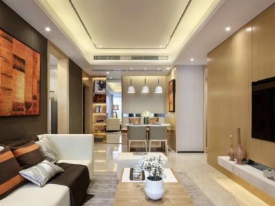 融创大塘御园108平米现代风格三居室装修案例