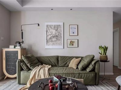 龙湖源著130平三居室北欧极简风格装修案例