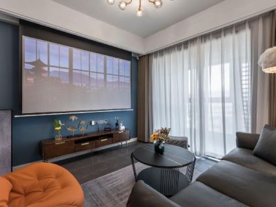 金洋紫金东郡96平米现代简约三居装修案例