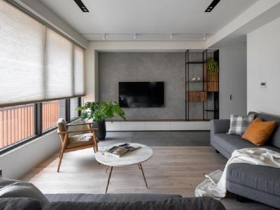 汉襄佳苑95平米三居现代简约装修案例