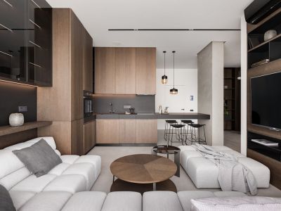 西横街小区80平米简约风格二居室装修案例