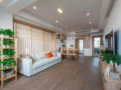 融创紫枫郡100平米日式简约二居室装修案例