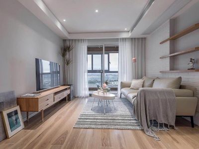 首开国风上观93㎡三居室北欧风格装修案例