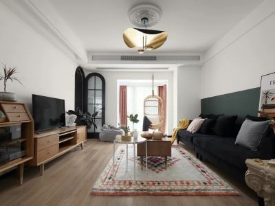 丽华甲第苑116㎡三居室北欧风格装修案例