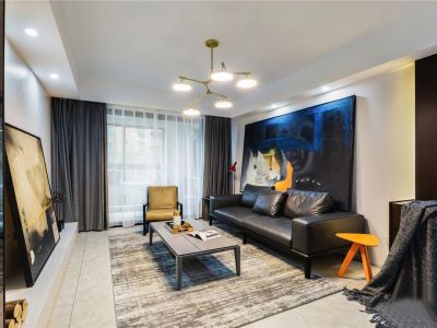 润景园著124㎡三居室现代风格装修案例