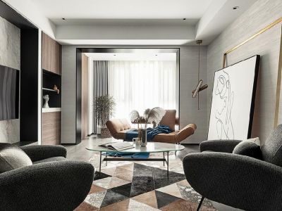 骆驼山康馨园C区96平米现代二居装修案例