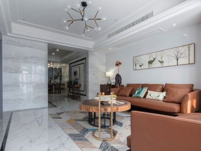 文景领秀三居室108方现代风格装修案例