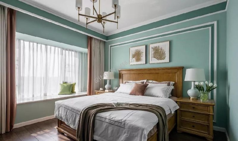 128平三居室美式经典风格卧室装修效果图