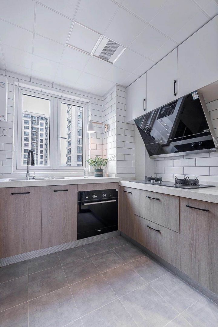 93㎡三居室北欧风格厨房装修效果图