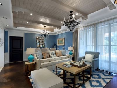 联投国际城地中海风格147平米四室两厅装修案例