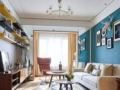 保利茉莉公馆北欧风格80平米二居室装修案例