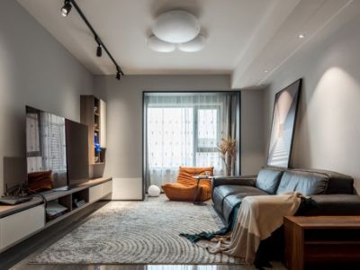 海风花园现代风格112平米三居室装修案例