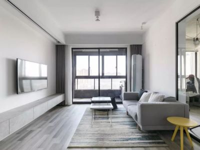 中正悦湾93平二居室现代风格装修案例