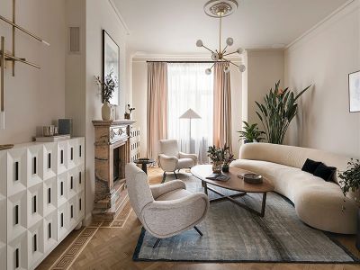 幸福家园112平三居室简欧风格装修案例