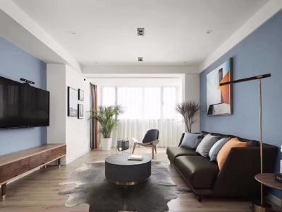 恒大名都北欧风格85平米二居室设计图案例