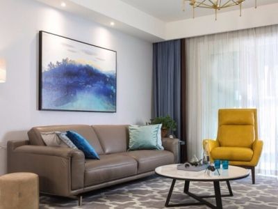 碧桂园·铂玥府北欧风格129平米三居室装修设计案例