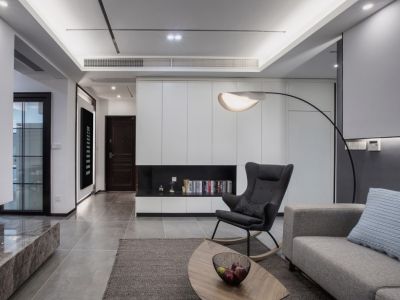 恒大御景湾三居室115方现代风格装修案例