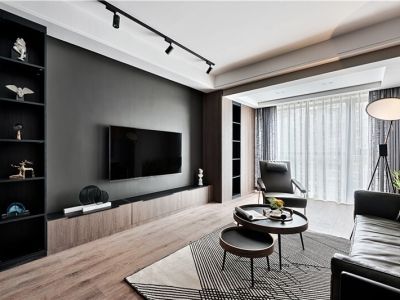 泰海花园111方三居现代风格装修案例