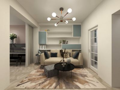 海棠华著简约风格三居装修案例