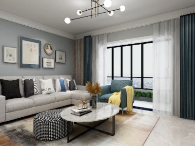 君和君泰和园简约风格三居装修案例