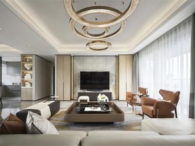 恒大御景湾四居室145方现代风格装修案例