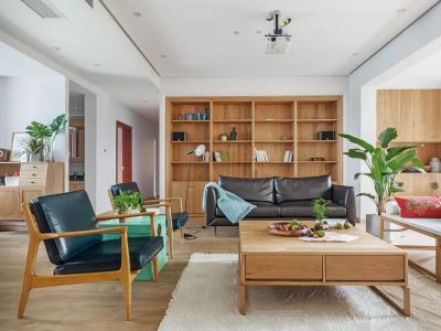 绿地悦滨江100平混搭风格装修案例