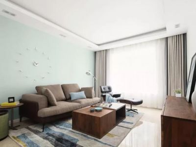 龙湖春江悦茗93平现代风格装修案例