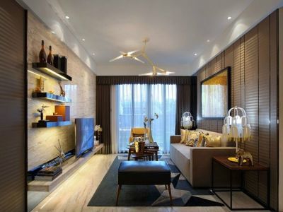 中关国际二居115方现代风格装修案例