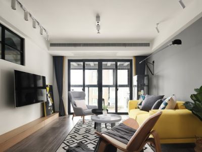 海伦广场118平简约风格装修案例