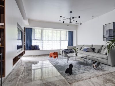 北岸众和城四居室132方现代风格装修案例