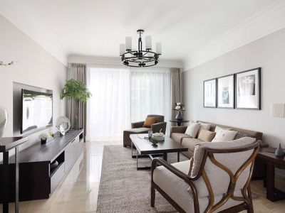 金地金茂正荣悦风华126平中式风格装修案例