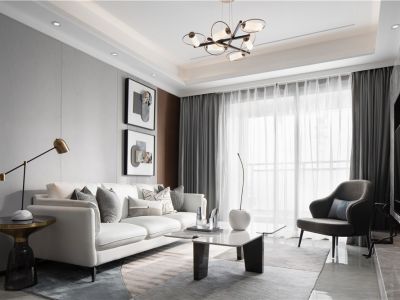 合肥雅郡99平米现代简约三居室装修案例