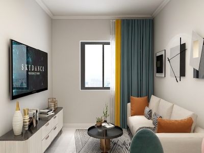 滨湖万科城80平米现代简约二居室装修案例