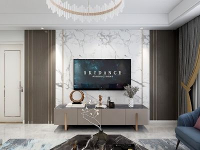 九溪江南122平米现代简约三居室装修案例