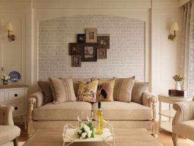 大华锦绣华城102平三居室美式风格装修案例